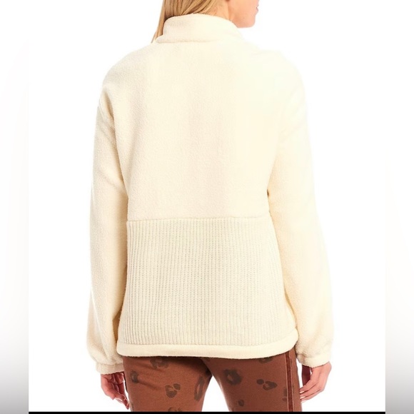 NWT Splendid Long Sleeve Tie Hem Quarter Zip Pullover size XS - Picture 3 of 10